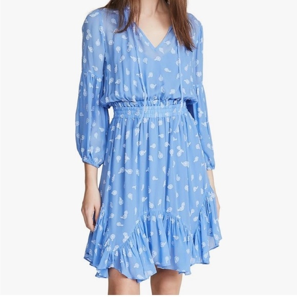 Shoshanna Dresses & Skirts - Shoshanna Breeze Blue Smocked Dress